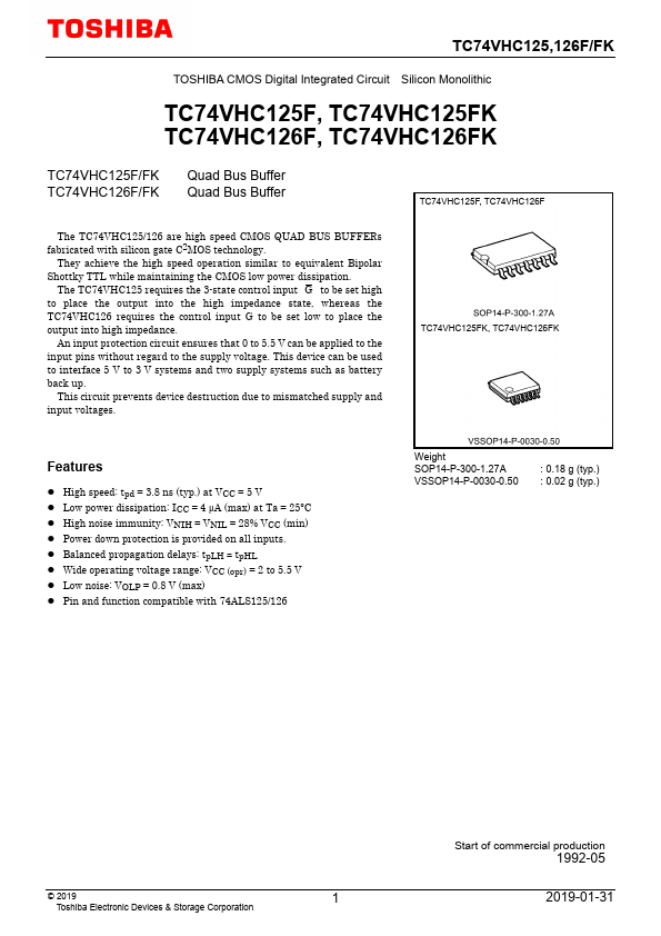 TC74VHC125F