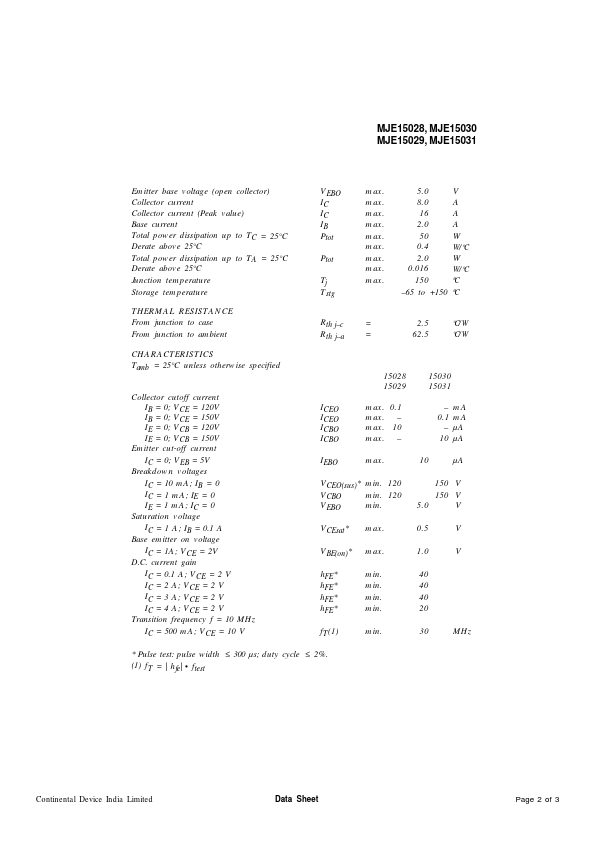 MJE15030