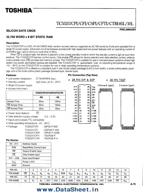 TC55257CSPI