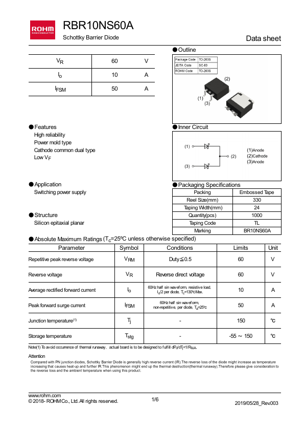 RBR10NS60A