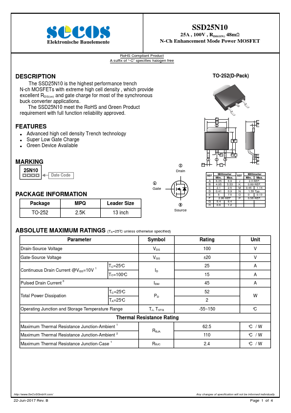 SSD25N10