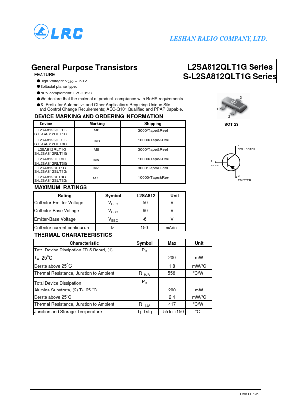 L2SA812QLT3G