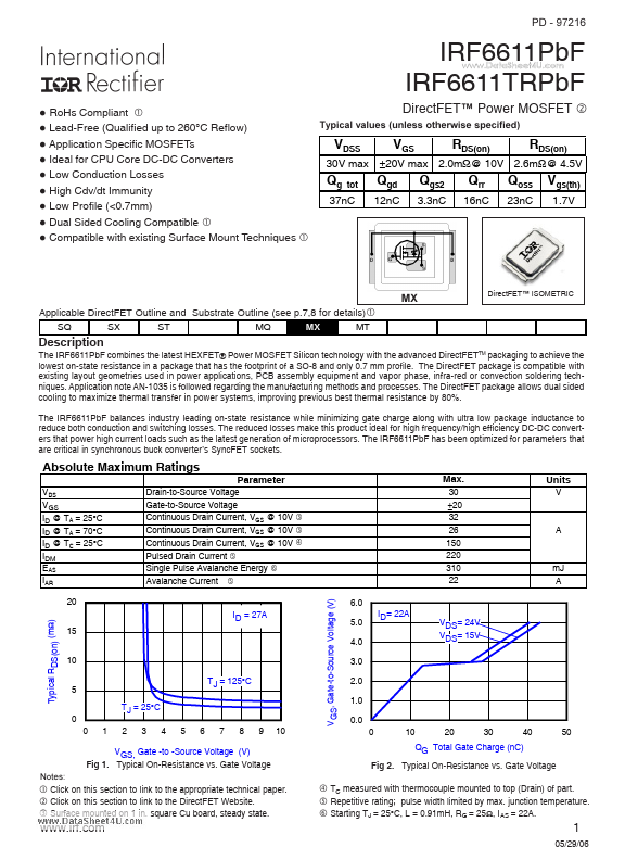 IRF6611PbF