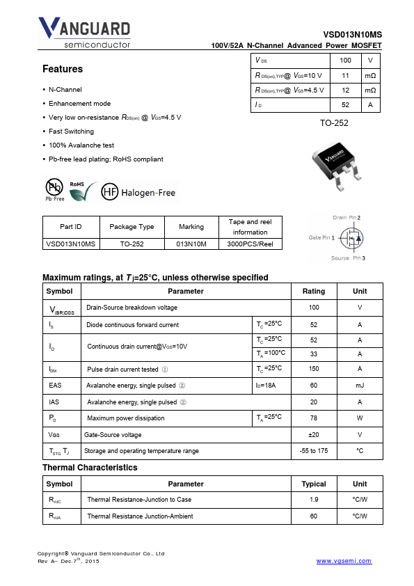 VSD013N10MS