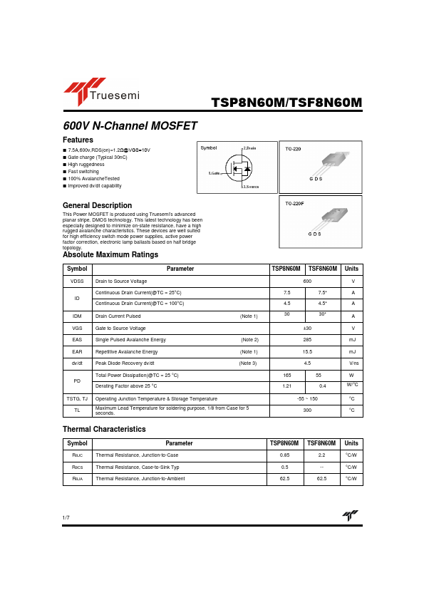 TSF8N60M