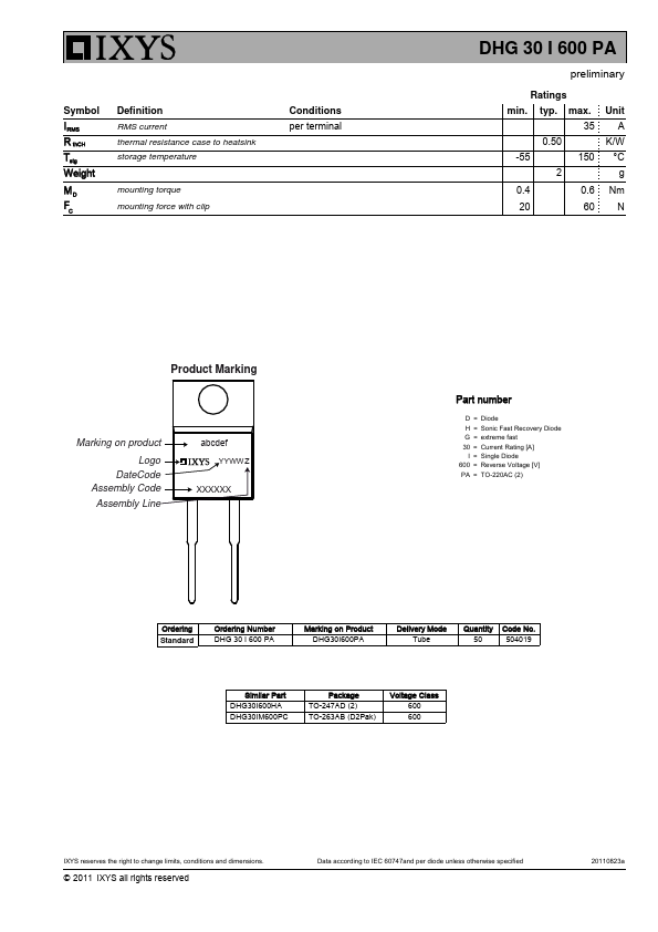 DHG30I600PA