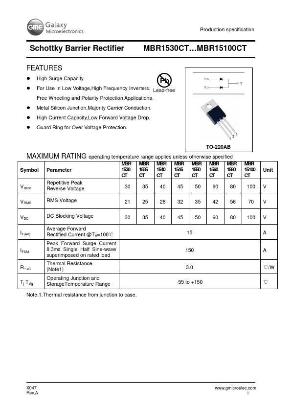 MBR1535CT