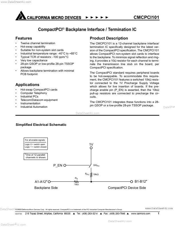 CMCPCI101