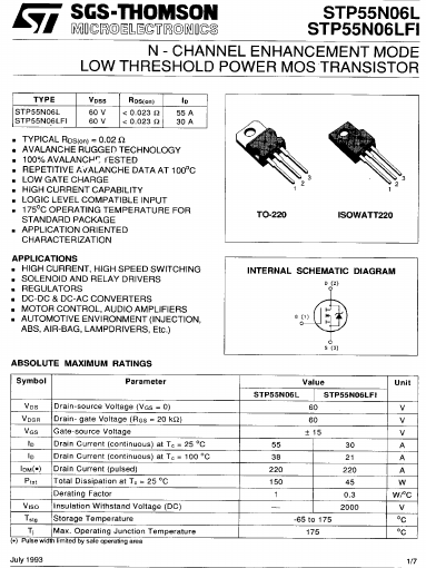 STP55N06LFI