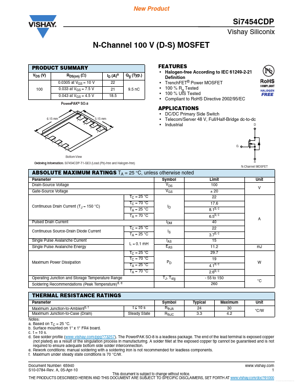 SI7454CDP