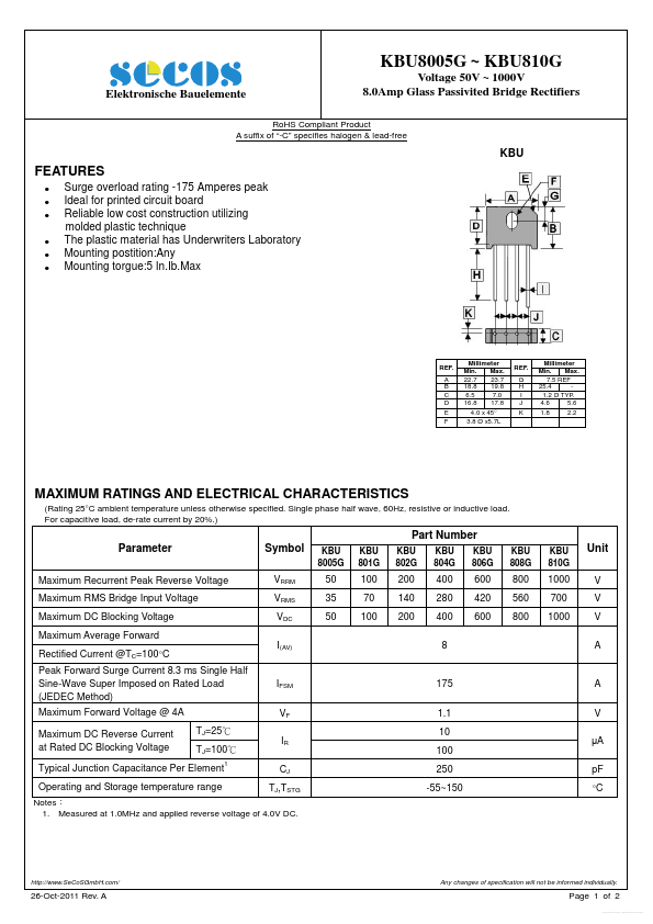 KBU810G