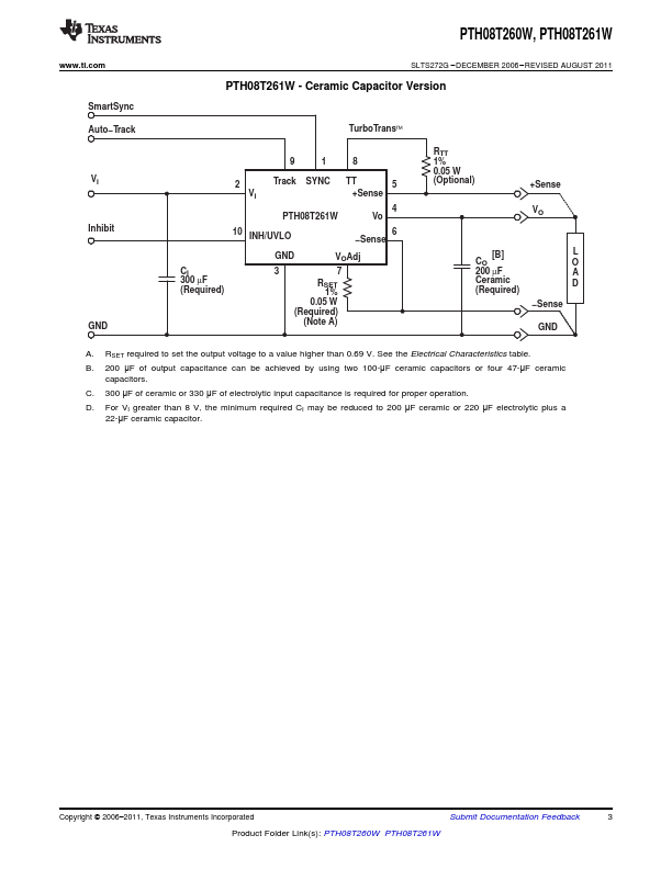 PTH08T260W