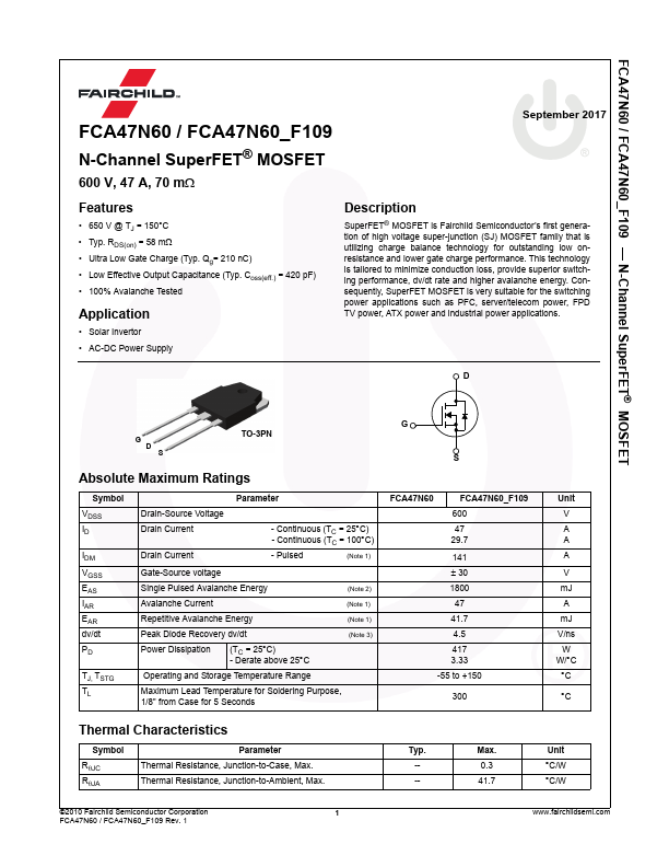 FCA47N60