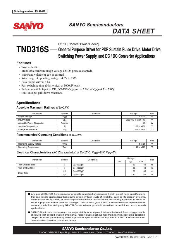 TND316S