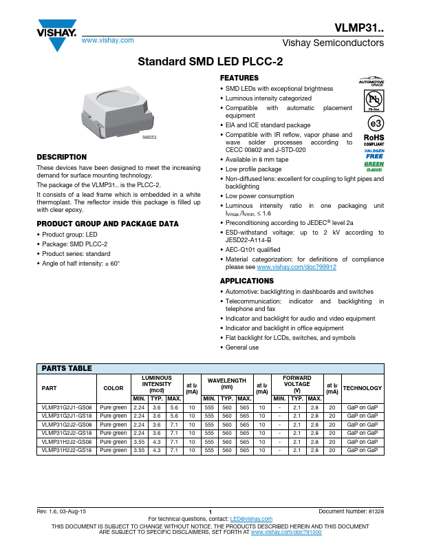 VLMP31G2J1-GS18