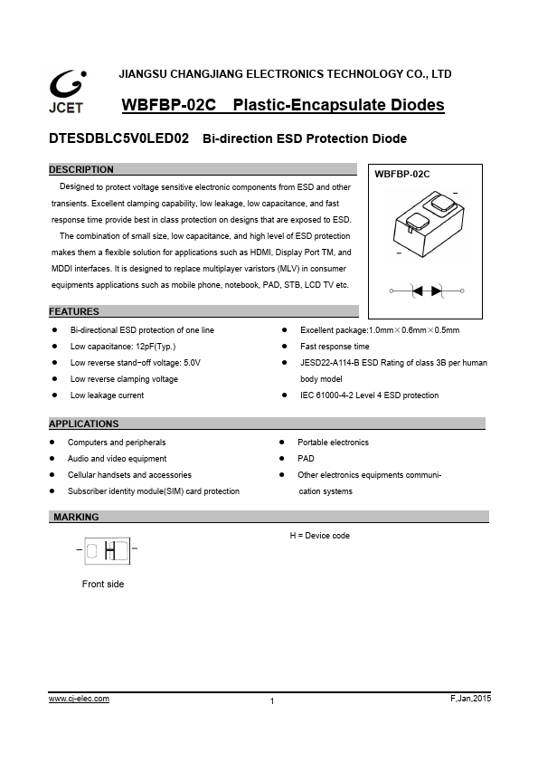 DTESDBLC5V0LED02