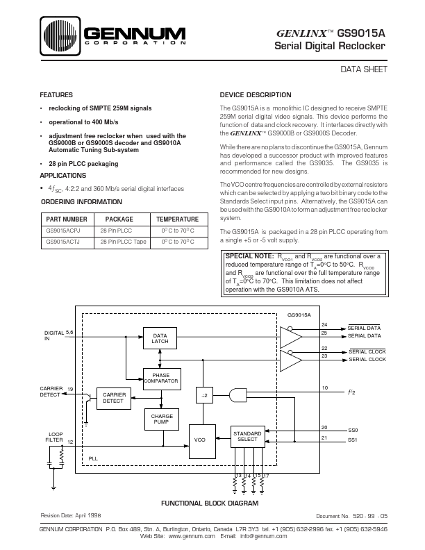 GS9015A