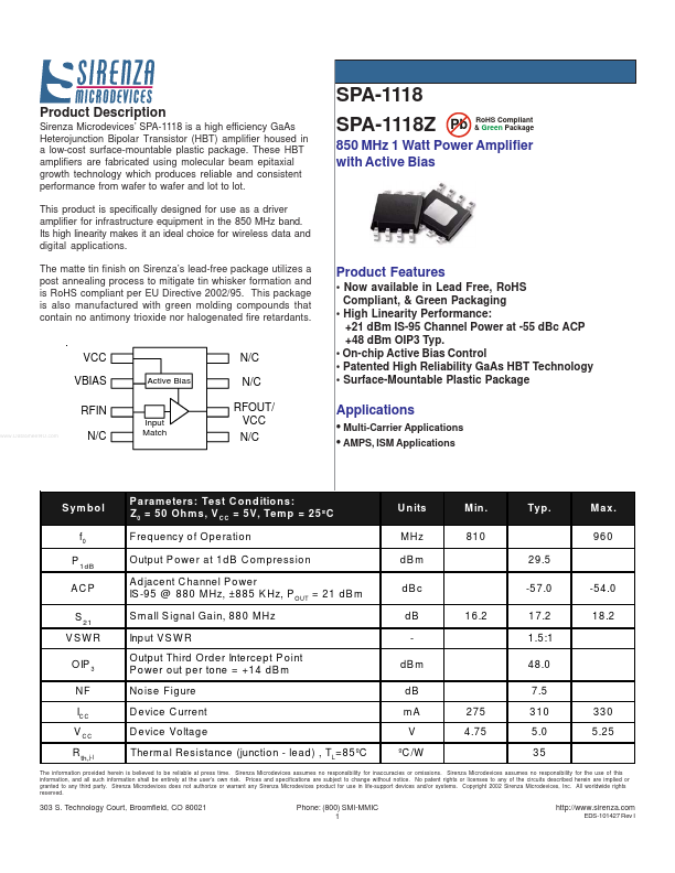 SPA-1118Z