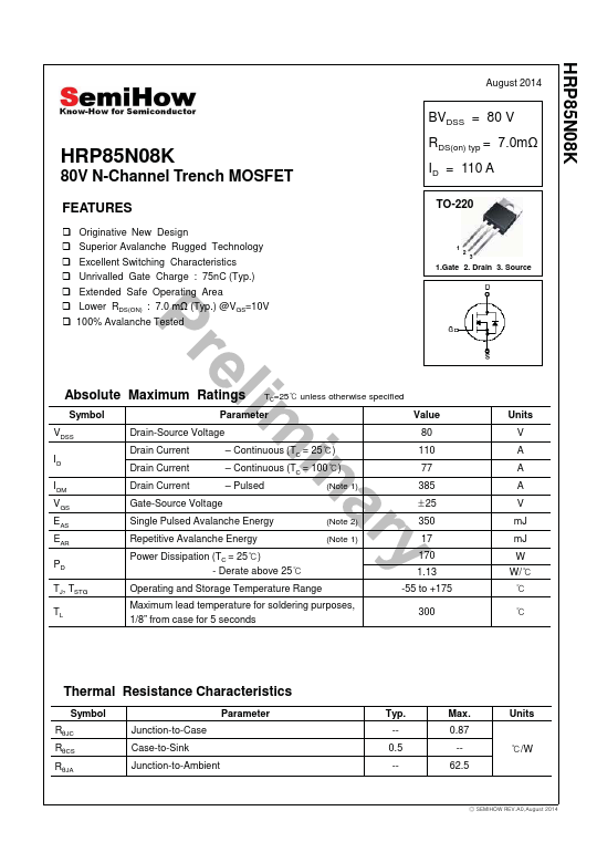 HRP85N08K