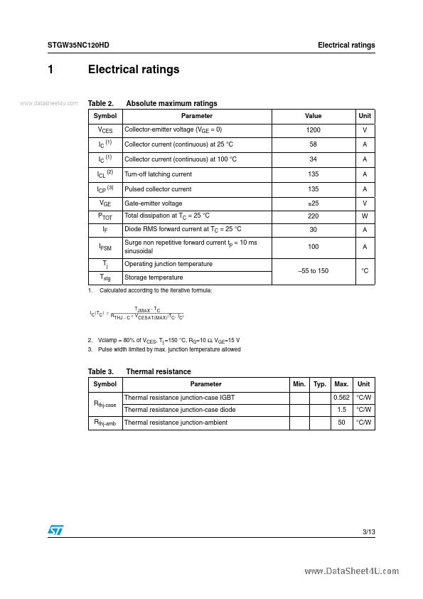 STGW35NC120HD