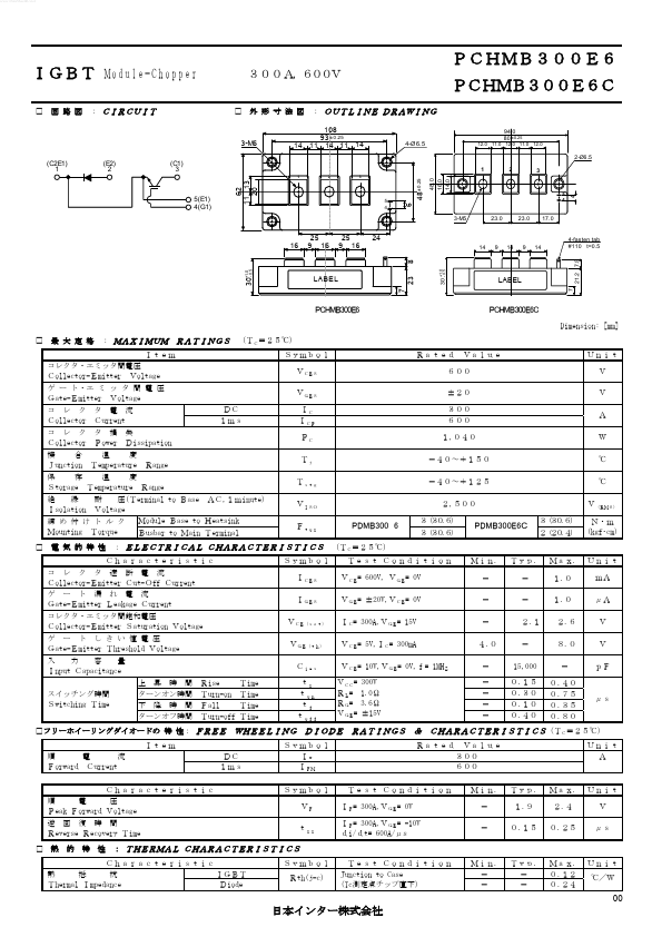 PCHMB300E6