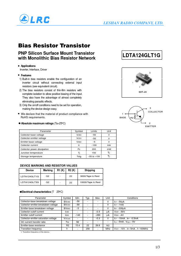 LDTA124GLT3G