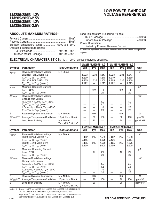 LM285-1.2V