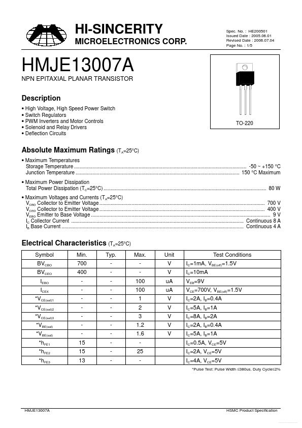 HMJE13007A