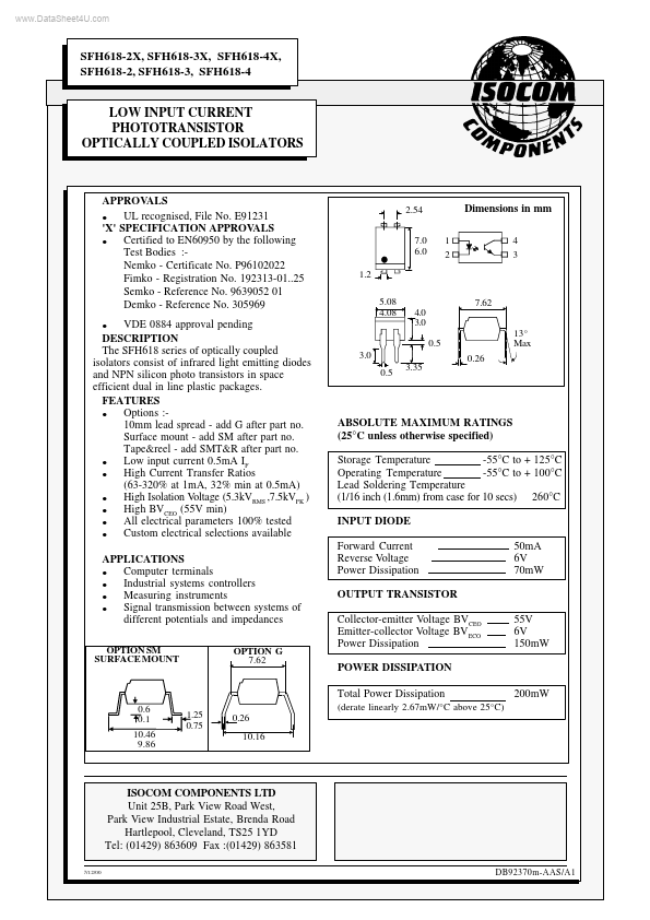 SFH618-4X