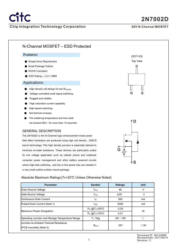 2N7002D