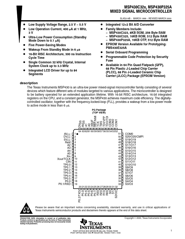 MSP430C323