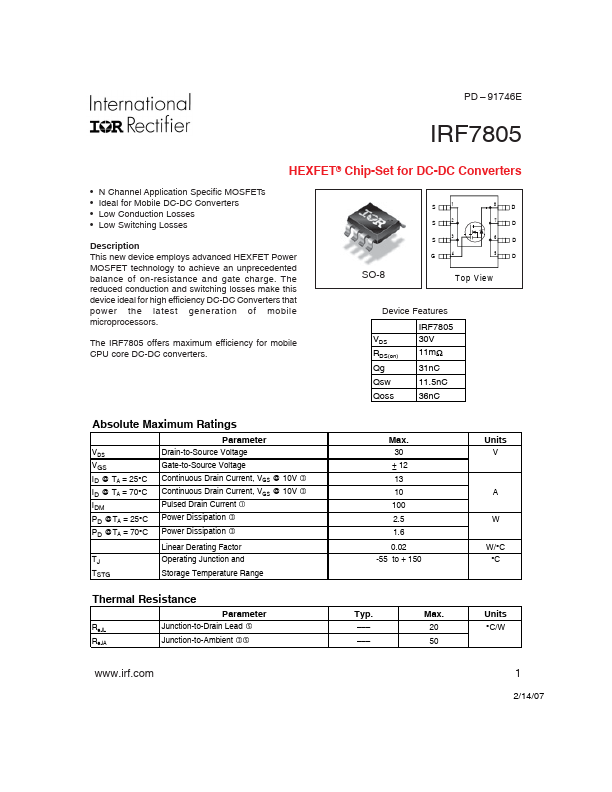 IRF7805