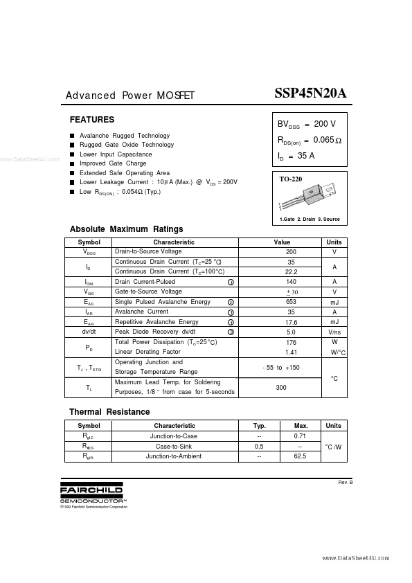 SSP45N20A