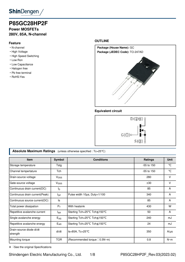 P85GC28HP2F