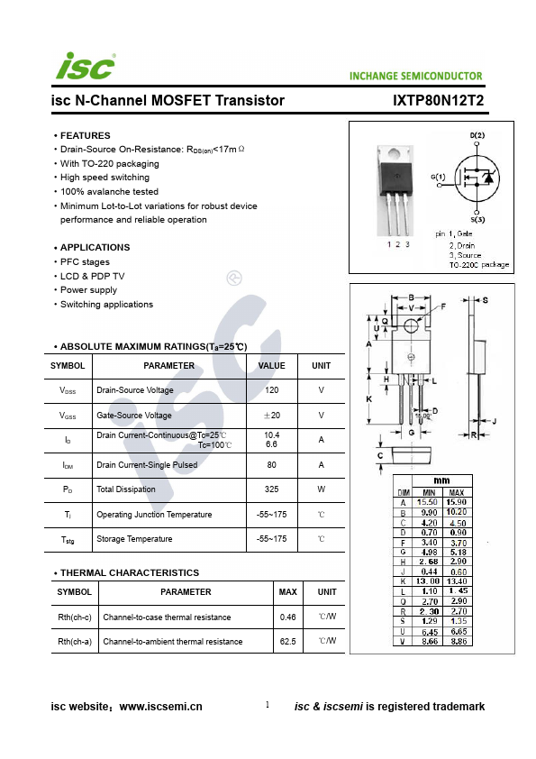 IXTP80N12T2