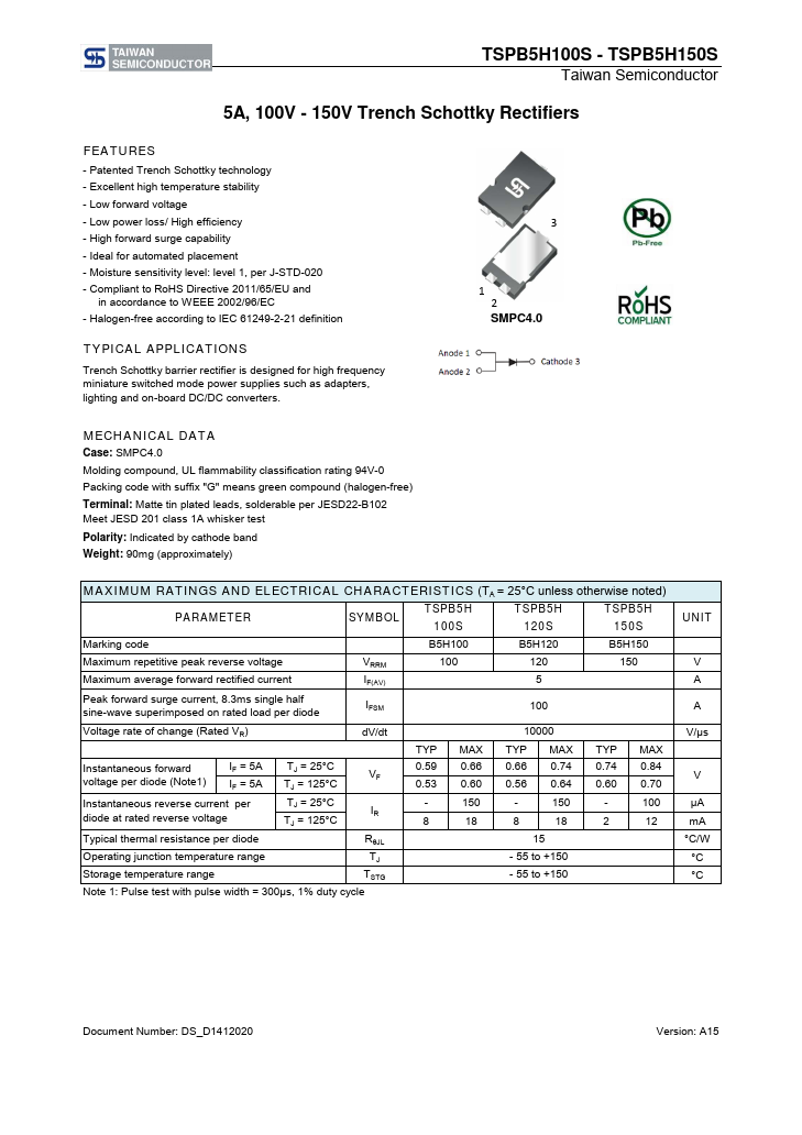 TSPB5H100S