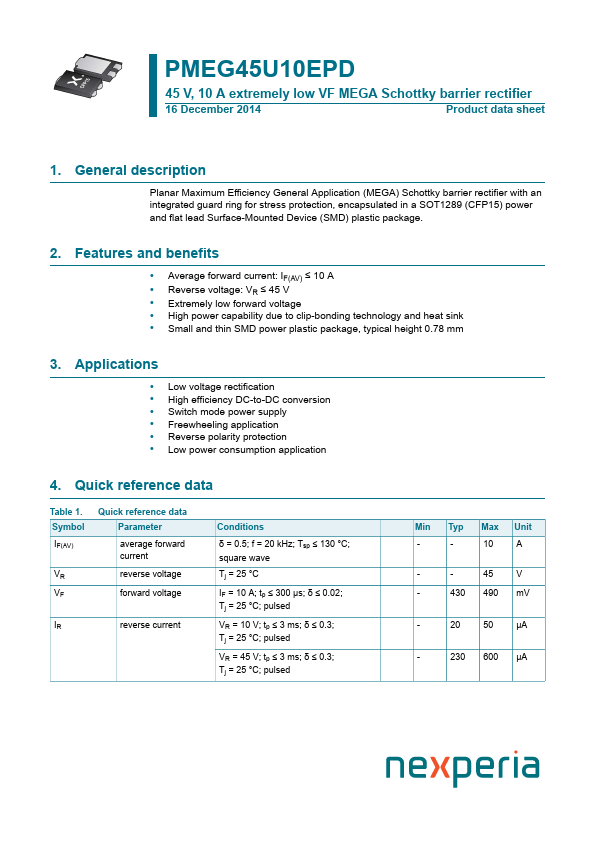 PMEG45U10EPD