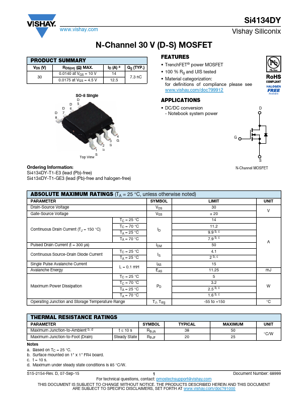 SI4134DY