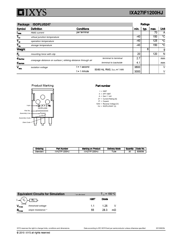 IXA27IF1200HJ