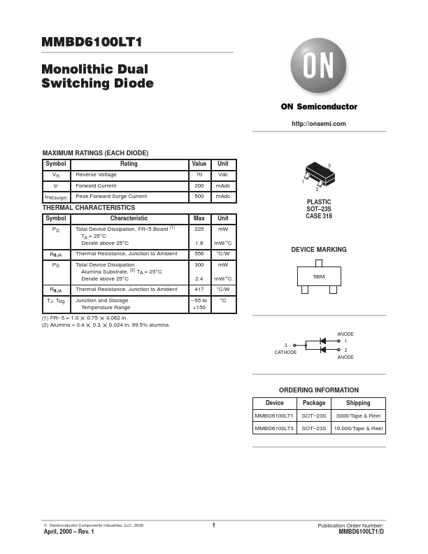 MMBD6100LT1