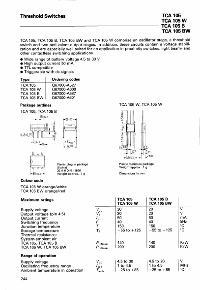 TCA105BW