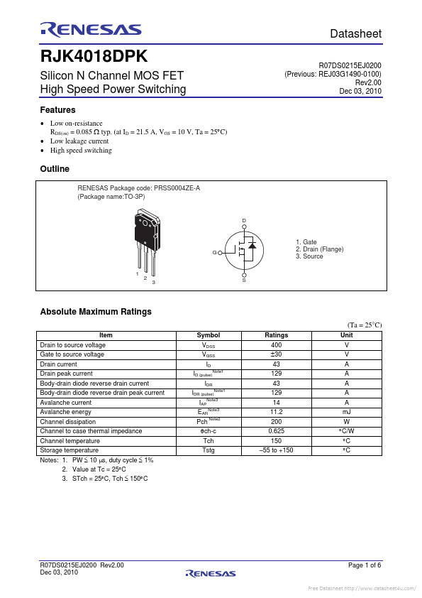 RJK4018DPK