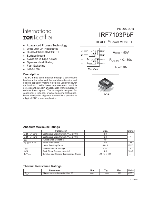 IRF7103PBF