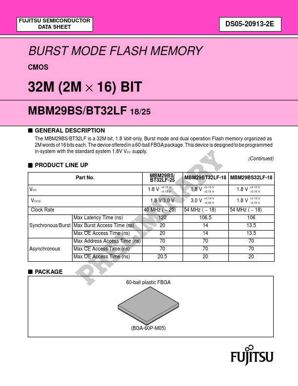 MBM29BS32LF-18