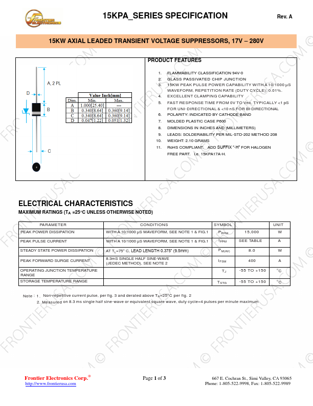 15KPA260A