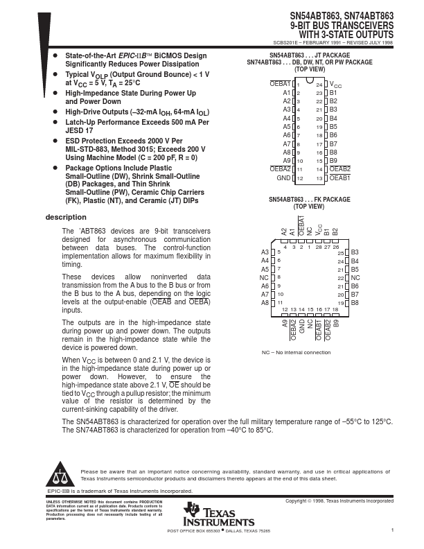 SN54ABT863