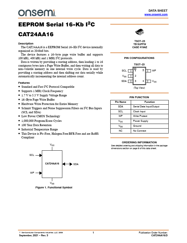 CAT24AA16