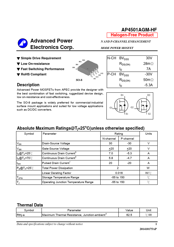 AP4501AGM-HF