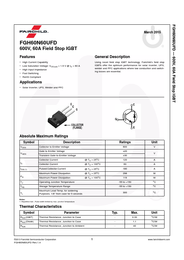 FGH60N60UFD