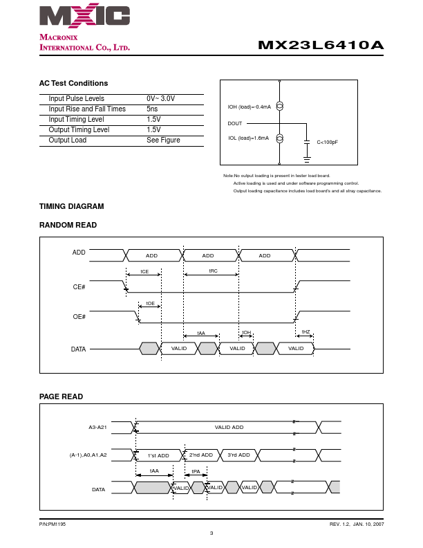 MX23L6410ATC-70G